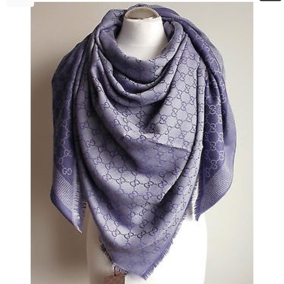 Gucci wool silk GG scarf - Picture 1 of 10